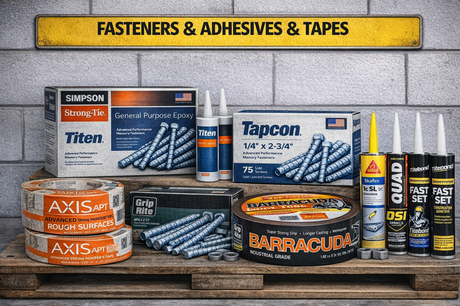 FASTENERS & ADEHSIVE & TAPES FASTENERS & ADEHSIVE & TAPES